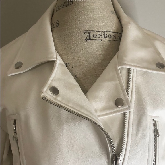 Love Tree White Faux Leather Jacket - Picture 2 of 11